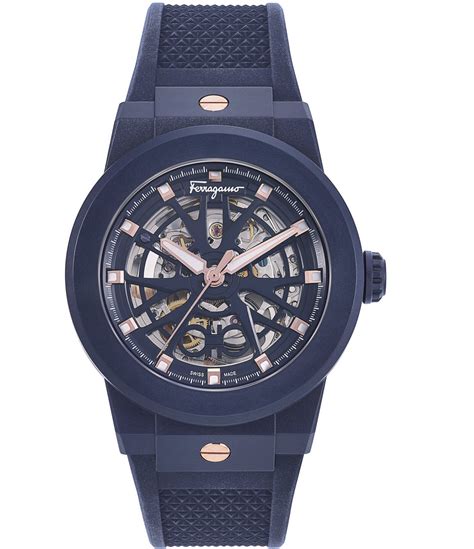 salvatore ferragamo skeleton watch